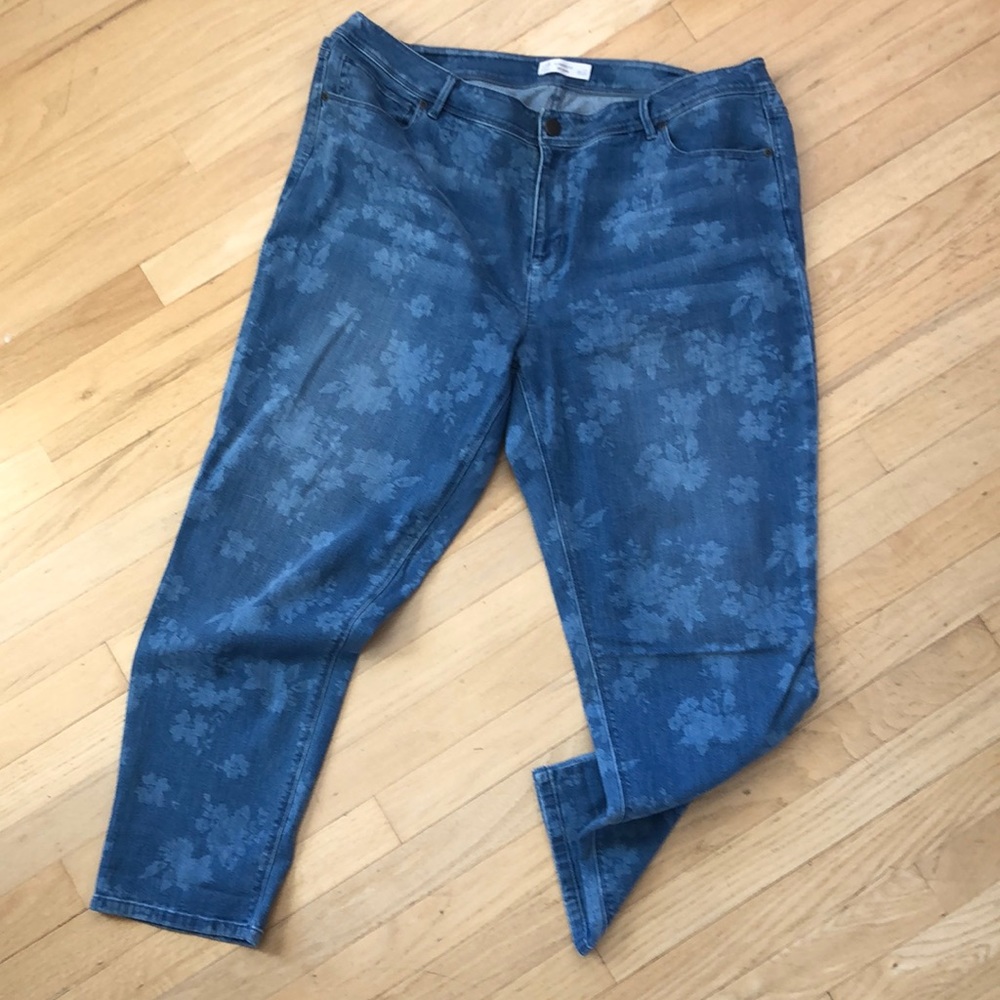 J jill authentic fit ankle jeans